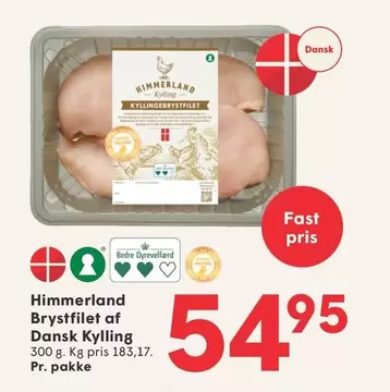 Brystfilet af Dansk Kylling