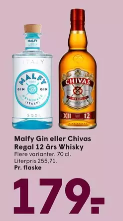 Gin eller Regal 12 års Whisky