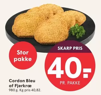 Cordon Bleu af Fjerkræ