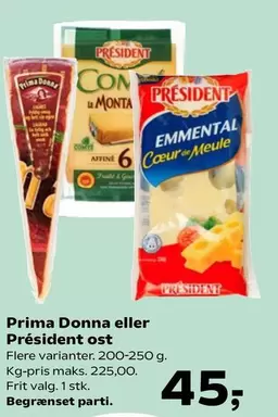 Prima Donna eller Président ost