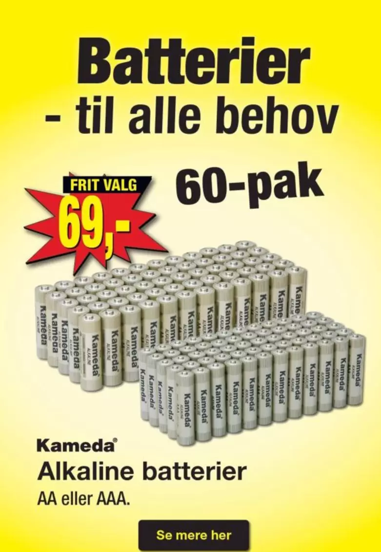 Alkaline batterier