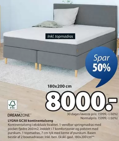 LYGNA GC30 kontinentalseng
