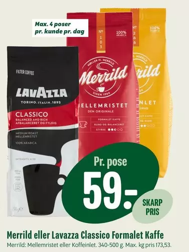 Den - Classico Formalet Kaffe