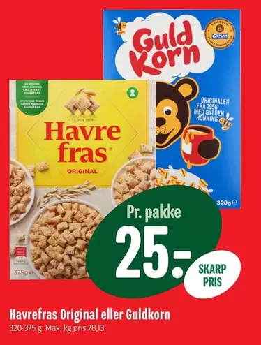 Havrefras Original eller Guldkorn