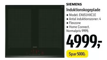 Siemens - Induktionskogeplade