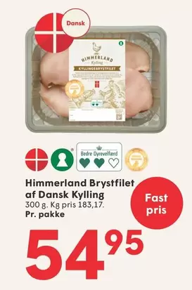 Brystfilet af Dansk Kylling