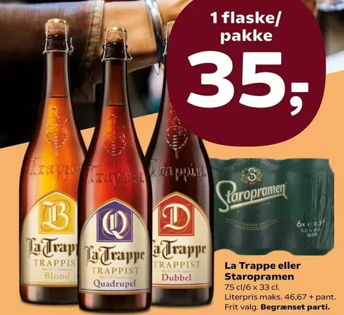 La Trappe eller Staropramen
