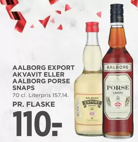 EXPORT AKVAVIT ELLER PORSE SNAPS