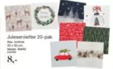 Juleservietter 20-pak