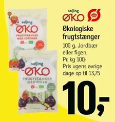 Økologiske frugtstænger
