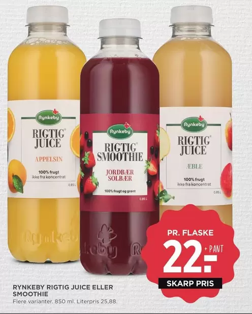 RIGTIG JUICE ELLER SMOOTHIE