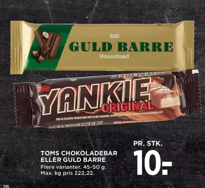 Den - CHOKOLADEBAR ELLER GULD BARRE