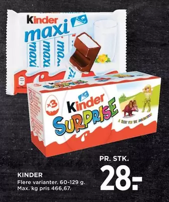 Kinder -  Maxi or  Surprise
