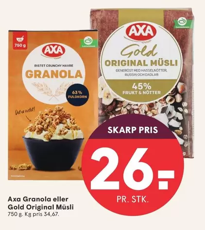 Granola -  eller Gold Original Müsli