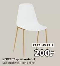NEDERBY spisebordsstol