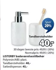badeværelsestilbehør