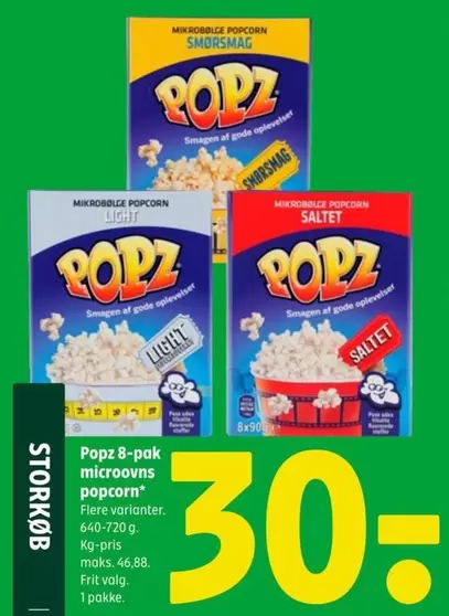 8-pak microovns popcorn