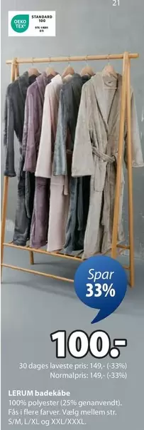 LERUM badekåbe
