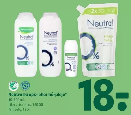 krops- eller hårpleje