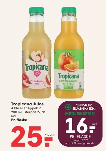 Orange - Juice Æble eller Appelsin