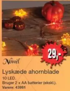Lyskæde ahornblade