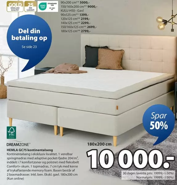 HEMLA GC75 kontinentalseng