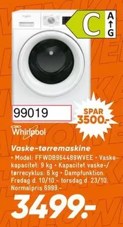 Vaske-tørremaskine
