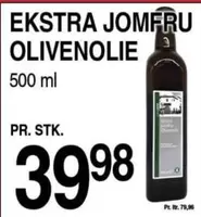EKSTRA JOMFRU OLIVENOLIE