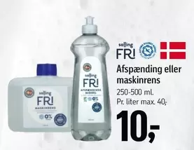 Afspænding eller maskinrens