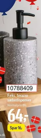 Feks. terrazzo sæbedispenser