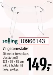 Vingetørrestativ