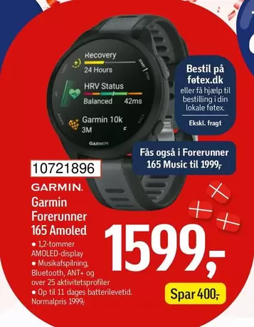 Garmin Forerunner 165 Amoled