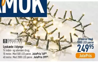 Lyskæde i klynge