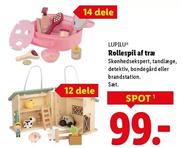 Rollespil af træ