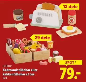 Købmandstilbehør eller køkkentilbehør af træ