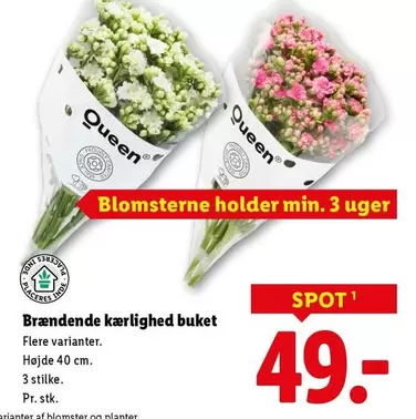 Brændende kærlighed buket