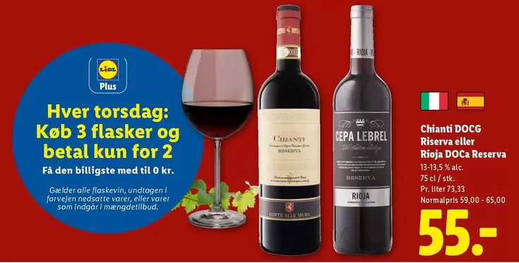 Den - Chianti DOCG Riserva eller Rioja DOC Reserva