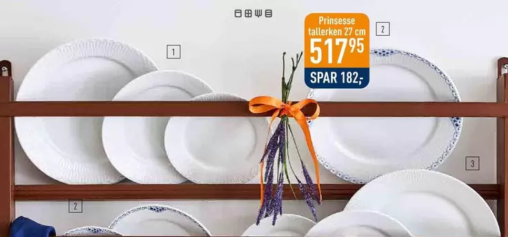 Prinsessa tallrikes 27 cm