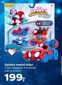 Marvel - Spidey metal biler
