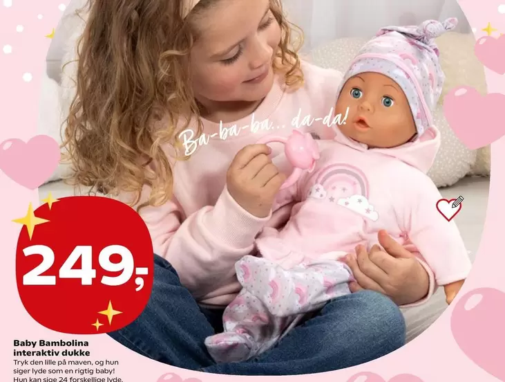 Den - Baby Bambolina interaktiv dukke