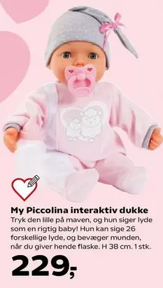 Den - My Piccolina interaktiv dukke