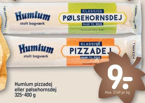 pizzadej eller pølsehornsdej