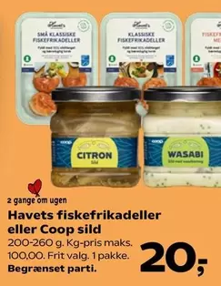 Havets fiskefrikadeller eller Coop sild