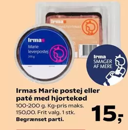 Marie postej eller paté med hjortekød
