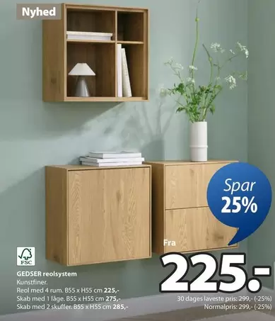 GEDSER reolsystem