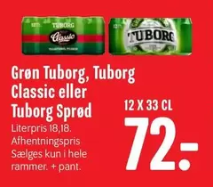 Grøn Tuborg, Tuborg Classic eller Tuborg Sprød