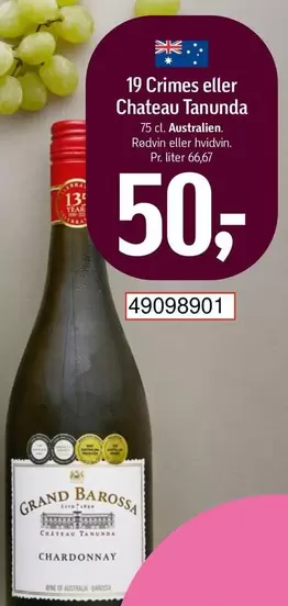 19 Crimes eller Chateau Tanunda