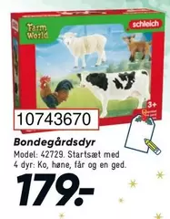 Schleich - Bondegårdsdyr