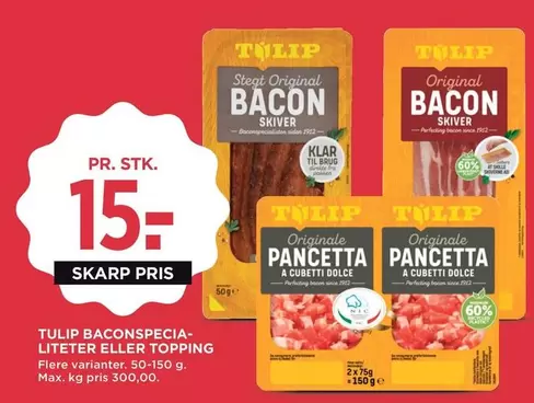 BACONSPECIA-LITETER ELLER TOPPING