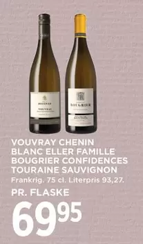 CHENIN BLANC ELLER FAMILLE BOUGRIER CONFIDENCES TOURAINE SAUVIGNON